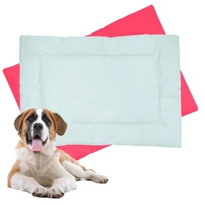 XL Dog Crate Pad 42x27 Waterproof Chew Proof Ripstop Nylon Washable Pink Mat - Picture 1 of 6