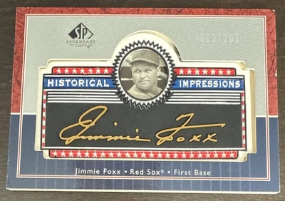 Tinta dourada Jimmie FOXX 2003 SP cortes lendários impressões históricas #L-JF 13/200 - Imagem 1 de 2