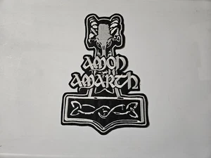 AMON AMARTH + LOGO AUFNÄHEN WEISS BESTICKT GROSSER RÜCKENAUFNÄHER - Bild 1 von 1
