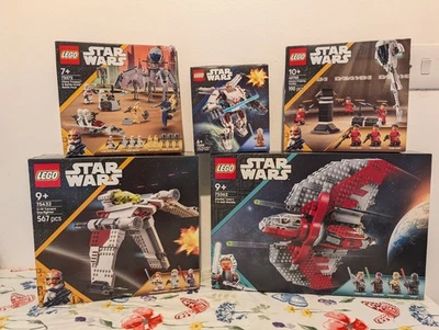 Star Wars Lego 75362 Jedi Shuttle, Lego 75432 Star Fighter & Many More in Bundle - Image 1 of 4