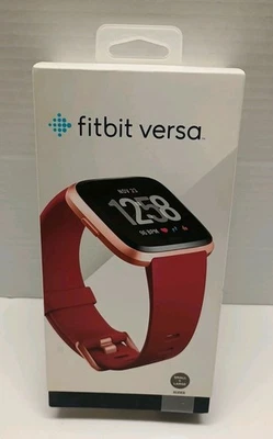 NEW Fitbit Versa 1 Smart Watch Fitness Activity Tracker with S & L Sizes Band US - Image 1 of 4