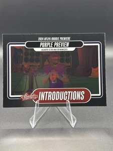 JJ McCarthy Introductions Purple Preview Rookie Card #I-JMY Absolute 2024 NFL RC - Picture 1 of 5