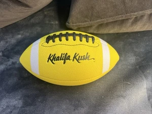 KHALIFA KUSH MINI FOOTBALL Collectable Weed Brand Black & Yellow SOUVENIR WIZ! - Picture 1 of 5