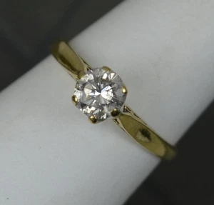 Vintage Solitärring 0,5ct Diamant und 18kt Gold - Bild 1 von 10
