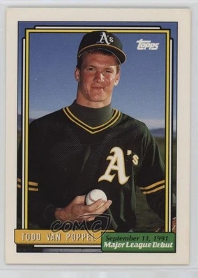1991-92 Topps Major League Debut 1991 Box Set Todd Van Poppel #175 Rookie RC - Image 1 of 2