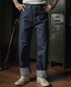 Lote 47801XX 1947 Ribete Denim Jeans Bronson Denim Indigo - Imagen 1 de 18