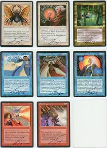 SIGNED MTG Kaja Artist Proof _10x FRENCH ICE AGE - Hydro/Pyroblast, STP, S Link - Picture 1 of 6