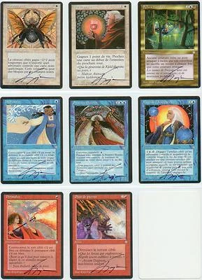 SIGNED MTG Kaja Artist Proof _10x FRENCH ICE AGE - Hydro/Pyroblast, STP, S Link - Image 1 of 4