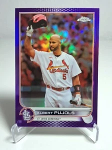 2022 Topps Chrome Update ALBERT PUJOLS Purple Refractor Saint Louis Cardinals - Bild 1 von 1