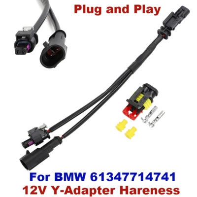 For BMW Y-Adapter 12V Outlet S1000 XR RR R1200 R1250 1300 GS RT R ST M F800 900 - Image 1 of 4