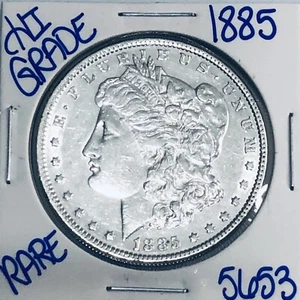 1885 MORGAN SILVER DOLLAR AUTHENTIC HI GRADE U.S MINT COIN FREE SHIPPING 5653 - Picture 1 of 3