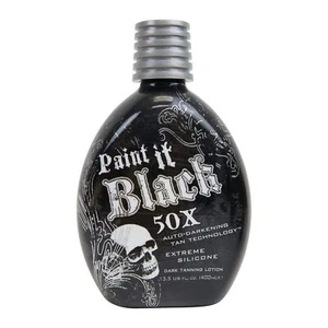Millennium Tanning PAINT IT BLACK 50X Dark Bronzer Indoor Tan Bed Lotion-13.5oz - Picture 1 of 1