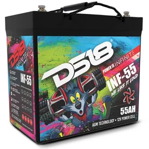 DS18 INF-55AH 12 Volt AGM Car Audio Power Cell Battery - 1750 Watts Rms | 55Ah - Picture 1 of 6