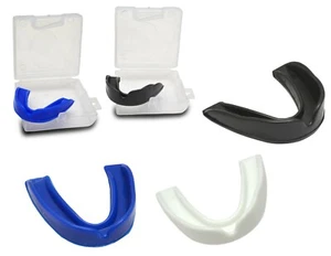 Junior Adult Mouth Guard Gum-Shield Sports Rugby Football Boxing Boil Bite Mouth - Picture 1 of 6