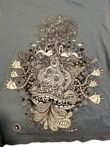 T-shirt uomo vintage Eyeball Burp Artist Change blu chiaro taglia large artwear - Foto 1 di 6
