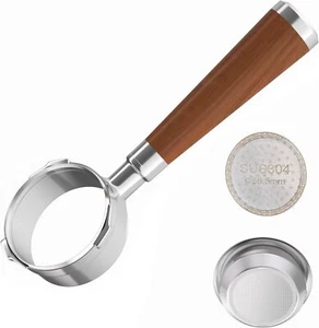 Espresso Bottomless Portafilter 3 Ears,with 304 Stainless Steel Filter 58mm - Picture 1 of 5
