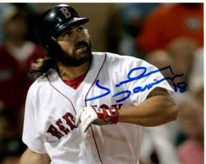 JOHNNY DAMON Signed 8x10 MLB BOSTON RED SOX Photo w/ Hologram COA - Picture 1 of 2