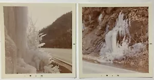 IRON GATE Virginia 1972 WINTER ICE ORIGINAL COLOR PHOTOGRAPH Alleghany County VA - Picture 1 of 2
