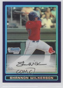 2009 Bowman Draft Prospects Chrome Purple Refractor Shannon Wilkerson #BDPP18