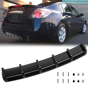 For Nissan Altima 2011-2012 Rear Bumper Lip Diffuser Shark Fin Spoiler Splitter - Foto 1 di 17