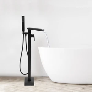 Rubinetto bagno indipendente 34,7 pollici (H) girevole 360° con rubinetto doccia a mano - Foto 1 di 16