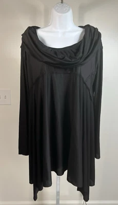 Suéter Vivienne Tam Negro Tejido Borde Crudo Costura Cruda Túnica M Foto 1 de 4