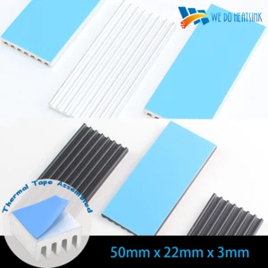 Disipador térmico aluminio frambuesa PI StepStick para IC LED CPU 50x22x3mm 25/50/100 piezas - Imagen 1 de 9