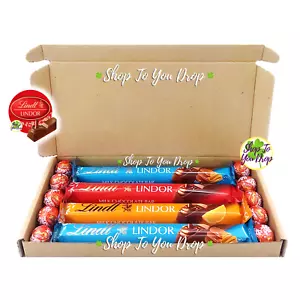 LINDT CHOCOLATE PERSONALISED HAMPER GIFT BOX Lindor Mothers Day Present🍫 - Picture 1 of 11