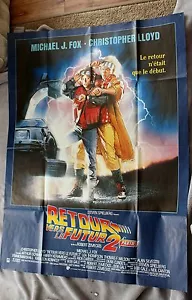 Regreso al Futuro 2 II 1989 Michael J. Fox ENORME FRANCÉS RARO Póster Original EX - Imagen 1 de 1