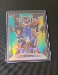 2019 Panini Prizm Draft Green Yellow Rookie #64 Zion Williamson RC DUKE /249 - Picture 1 of 3