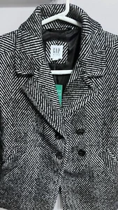 Gap Kids Girls Size 6-7 Kids Herringbone Tweed Overcoat - Picture 1 of 5
