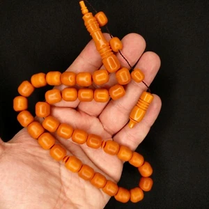 Darkening German Fiber Prayer Beads Capsule, Alman Tesbih Tasbih Misbaha 376 - Picture 1 of 12