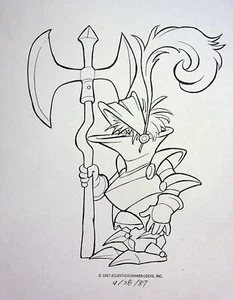 Pound Puppies & the Legend of Big Paw 1987 Original Production COPY MODEL SHEET - Picture 1 of 2