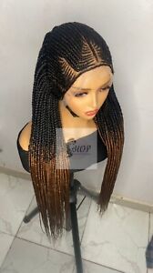 Braided wig for black woman, Knotless braids, corn row, stitch braids