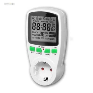 Digitale Zeit-Schaltuhr, 16 Programme + Random + Countdown, 3680W/230V Steckdose - Bild 1 von 5