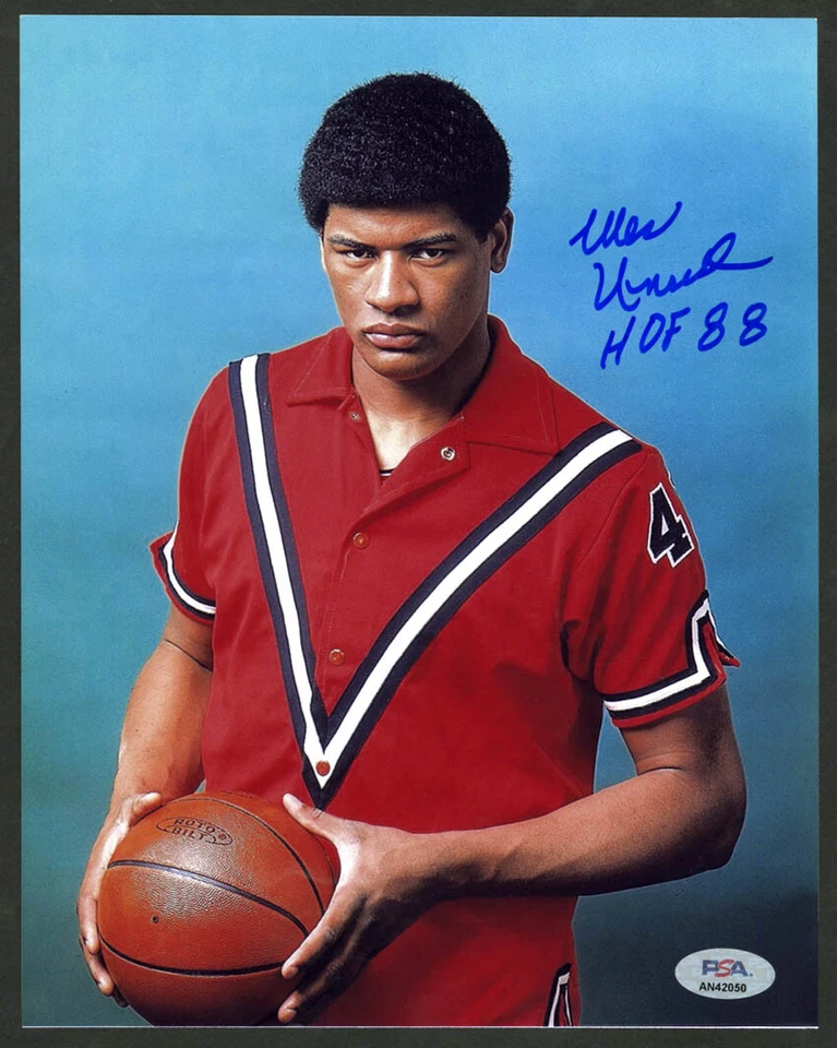 Wes Unseld SIGNED 8x10 Photo + HOF 88 Washington Bullets PSA/DNA AUTOGRAPHED - Image 1 of 1