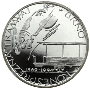 CZECH REPUBLIC 200 Korun 1994 NGC PR69 125th Anniversary of Brno Tramway Rare - Picture 1 of 5
