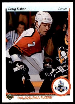1990-91 Upper Deck Craig Fisher Rookie . Philadelphia Flyers #155 - Image 1 of 2