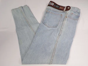 Rare Jordache No Exit Jeans Womens Junior 11/12 Lt Blue Cotton Hong Kong - Picture 1 of 9