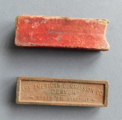 Straight Razor Honing Stone - The American Commission Co Denver - Sells 'Em Stra - Image 1 of 4