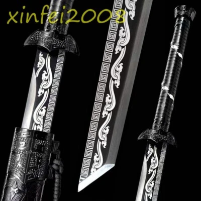Espada china tradicional de 42" dinastía Tang Dao 1095 hoja de acero al carbono sable afilado Foto 1 de 4