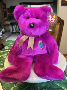 Vintage TY Beanie Buddy Millennium Bear MWMTs Perfect! - Picture 1 of 5