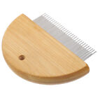 Wooden Shedding Tool for Dogs, Cats & Horses - Effective Grooming Rake