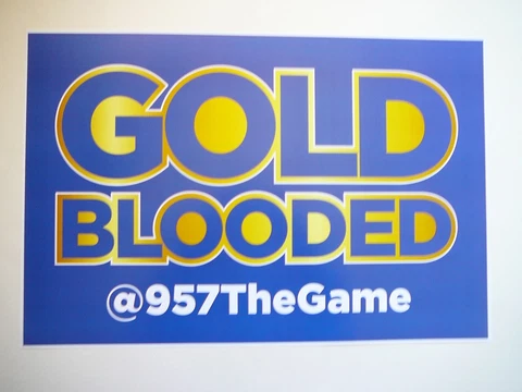 GOLDEN STATE WARRIORS 2022 "GOLD BLOODED @957 THE GAME" POSTER Cover