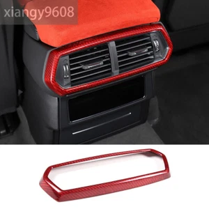 Red Carbon Fiber Rear Air Vent Outlet Panel Cover For L@mborghini URUS 2018-2021 - Picture 1 of 9