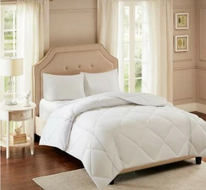 Full/Queen Smart Max Cool Micro Fiber Coolmax Down Comforter White BASI10-0495 - Picture 1 of 3