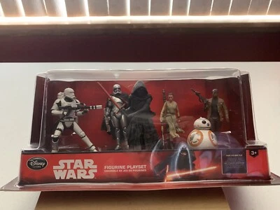 Disney Store Star Wars El Despertar de la Fuerza Deluxe PVC Figura 6 Figuras Juego Foto 1 de 4