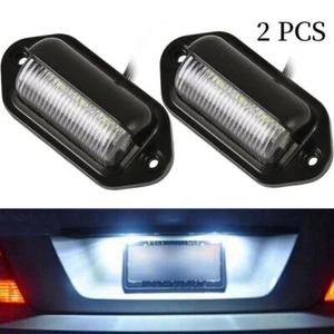 2 Pack 12V 6 SMD LED License Plate Lamp Light for Truck SUV Trailer Van Step - Picture 1 of 6