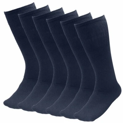 12 calcetines deportivos deportivos Paris para hombre azul marino de algodón 26" talla 10-15 Foto 1 de 4