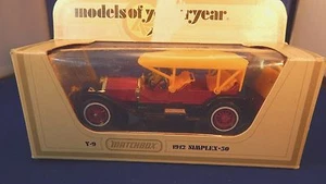 MATCHBOX LESNEY 1978 MODELS OF YESTERYEAR Y-9 1912 SIMPLEX NIB - Picture 1 of 2